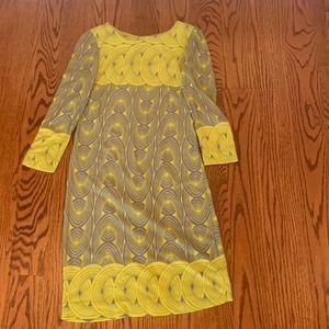 Taylor Dress Womens M Yellow Designer Maternity